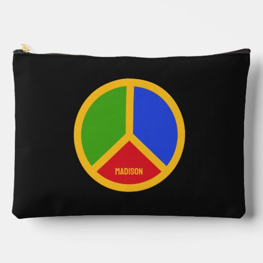 Farbenfrohe Individuelle Name Zubehörtasche (Vorderseite)