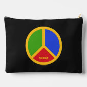 Farbenfrohe Individuelle Name Zubehörtasche (Rückseite)
