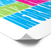 Farbenfrohe Informationstechnologie Poster (Ecke)