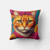 Farbenfrohe Ingwer Katzenkissen! Kissen (Rückseite)
