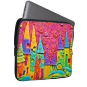 Farbenfrohe innovative Clay-Kreation Laptopschutzhülle (Vorne Rechts)