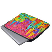Farbenfrohe innovative Clay-Kreation Laptopschutzhülle (Vorne Knopf)