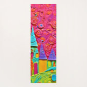 Farbenfrohe innovative Clay-Kreation Yogamatte (Rückseite)