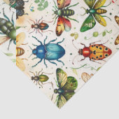 Farbenfrohe InsektenCollage Decoupage Seidenpapier (Detail)