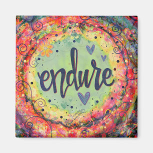 Farbenfrohe Inspiration motivierend Magnet