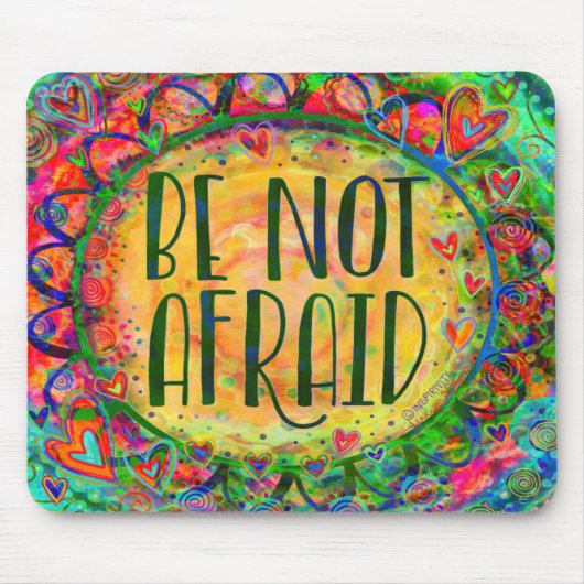 Farbenfrohe Inspiration nicht abscheulich Zitat Hü Mousepad (Vorne)