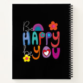 Farbenfrohe Inspiration sein glücklich sein, wie S Notizblock (Rückseite)