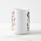 Farbenfrohe, Inspirierte Elefantengestaltung Kaffeetasse (Mittel)