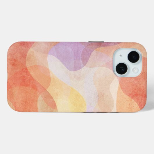 Farbenfrohe iPhone Case (Rückseite (Horizontal))