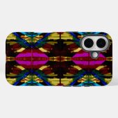 Farbenfrohe iPhone Case (Rückseite (Horizontal))