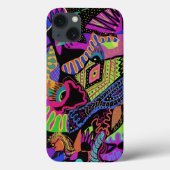 Farbenfrohe iPhone Case (Rückseite)