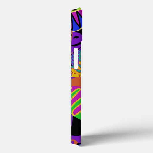 Farbenfrohe iPhone Case (Rückseite / Rechts)