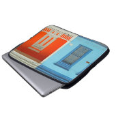 farbenfrohe Iquile Street Laptopschutzhülle (Vorne Knopf)
