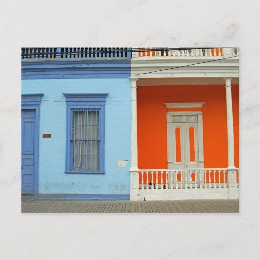 farbenfrohe Iquile Street Postkarte (Vorderseite)