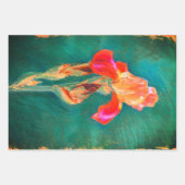 Farbenfrohe Iris-Blume Geschenkpapier Set (Vorderseite)