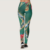 Farbenfrohe Iris-Blume Leggings (Rückseite)