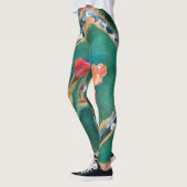 Farbenfrohe Iris-Blume Leggings (Links)