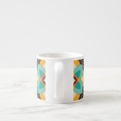 Farbenfrohe, islamisch inspirierte Fliesen. Espressotasse (Rückseite)