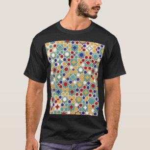 Farbenfrohe islamische Mosaike, nahtloses Muster T-Shirt