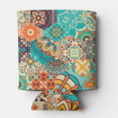 Farbenfrohe islamische Patchwork-Tile Dosenkühler (Rückseite)