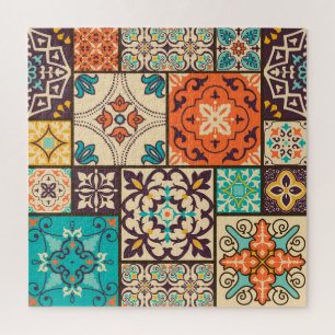 Farbenfrohe islamische Patchwork: Vintage Tile. Puzzle