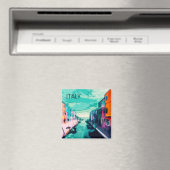 Farbenfrohe Italien Reiseplaner Kühlschrankmagnet (In Situ (Geschirrspüler))