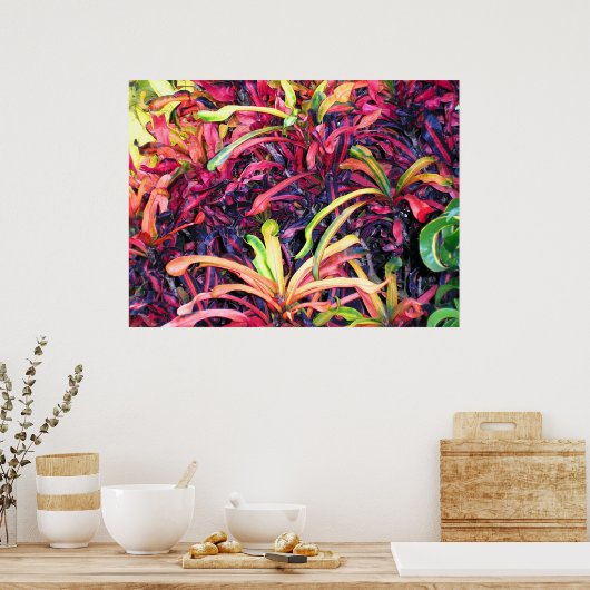 Farbenfrohe Ivy - Poster (Küche)