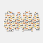 Farbenfrohe Jack-O'-Lantern-Gesichtsmuster Geschenkschachtel (Ungefaltet)