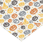 Farbenfrohe Jack-O'-Lantern-Gesichtsmuster Kurzer Tischläufer (Ecke)