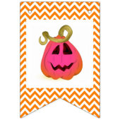 Farbenfrohe Jack-o-Lanterns - Jagdfahnen Wimpelkette (Erste Fahne)