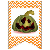 Farbenfrohe Jack-o-Lanterns - Jagdfahnen Wimpelkette (Dritte Fahne)