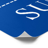 Farbenfrohe Jagd Sommer Poster (Ecke)