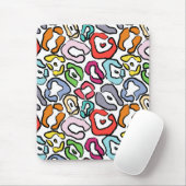 Farbenfrohe Jaguar Skin Hintergrund Mousepad (Mit Mouse)