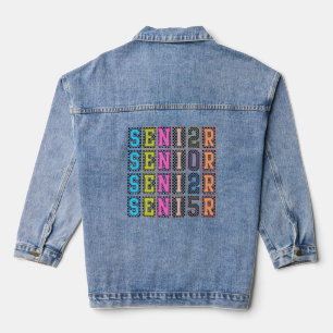 Farbenfrohe Jahresgestaltung Jeansjacke