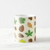 Farbenfrohe Jahreszeit - Naturmuster Kaffeetasse (Mittel)