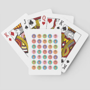 Farbenfrohe Jane Austen Spielkarten