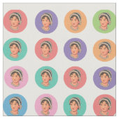 Farbenfrohe Jane Larger Circles Stoff (Nahaufnahme)