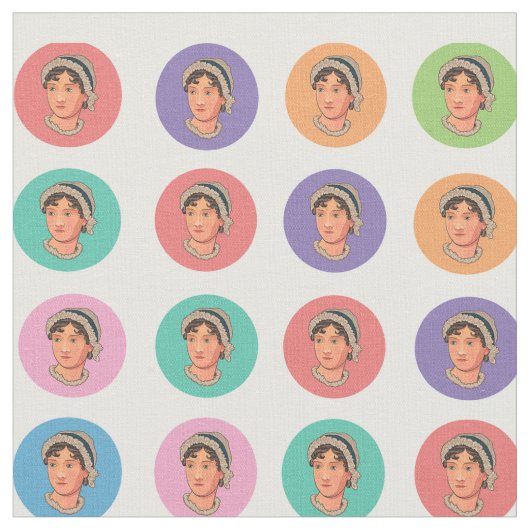 Farbenfrohe Jane Larger Circles Stoff (Nahaufnahme)