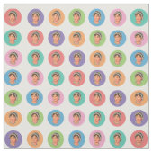 Farbenfrohe Jane Larger Circles Stoff (Muster)