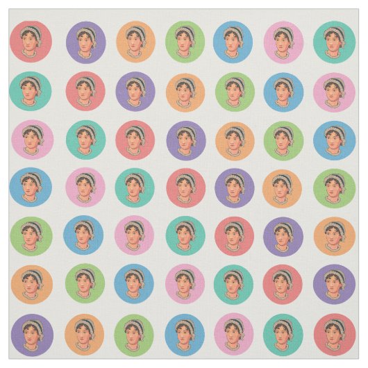 Farbenfrohe Jane Larger Circles Stoff (Muster)