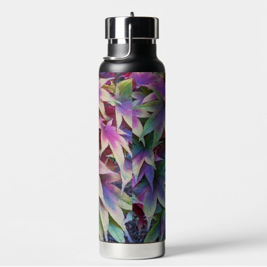 Farbenfrohe japanische Ahorn-Blätter Trinkflasche (rechts)