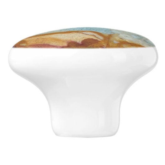 Farbenfrohe Jasper-Stone-Muster Keramikknauf (Seitenansicht)