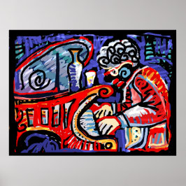 *Farbenfrohe Jazz* Poster