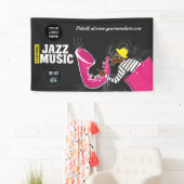 Farbenfrohe Jazzmusikfestspiele Logo personalisier Banner (Insitu)
