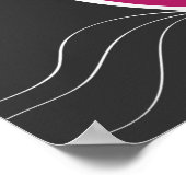 Farbenfrohe Jazzmusikfestspiele Logo personalisier Poster (Ecke)