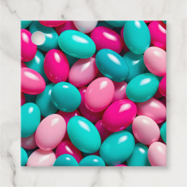 Farbenfrohe Jelly Bean Art Gift Tags Geschenkanhänger