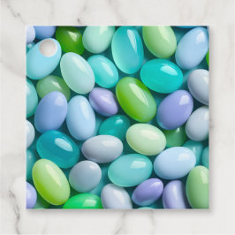 Farbenfrohe Jelly Bean Art Gift Tags Geschenkanhänger