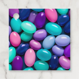 Farbenfrohe Jelly Bean Art Gift Tags Geschenkanhänger