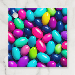 Farbenfrohe Jelly Bean Art Gift Tags Geschenkanhänger