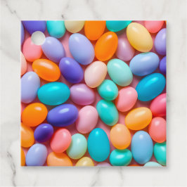 Farbenfrohe Jelly Bean Art Gift Tags Geschenkanhänger